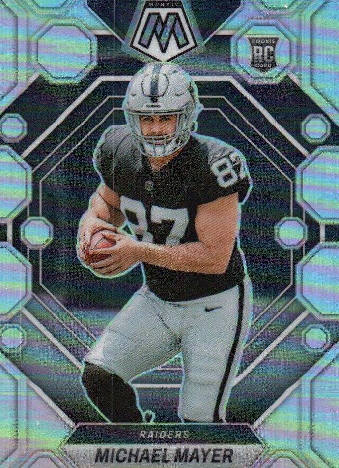 2023 Panini Mosaic Football Silver Michael Mayer #349 PSA 8.5