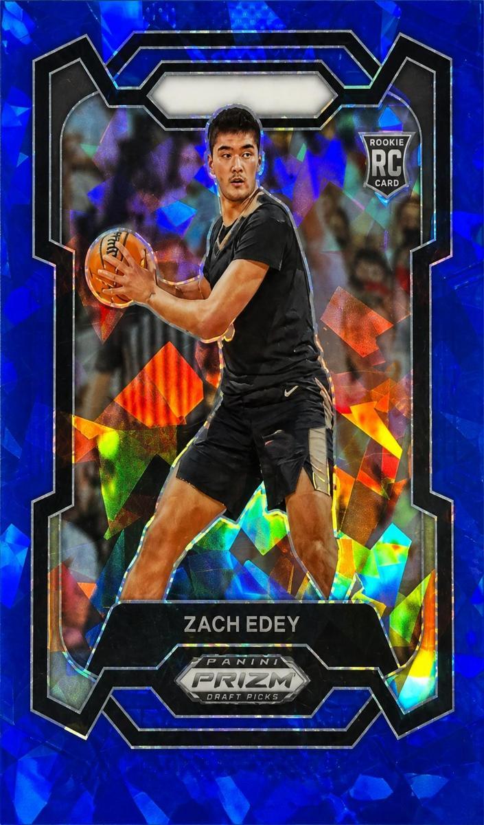 2024 Panini Prizm Draft Picks Basketball Blue Ice Zach Edey #1