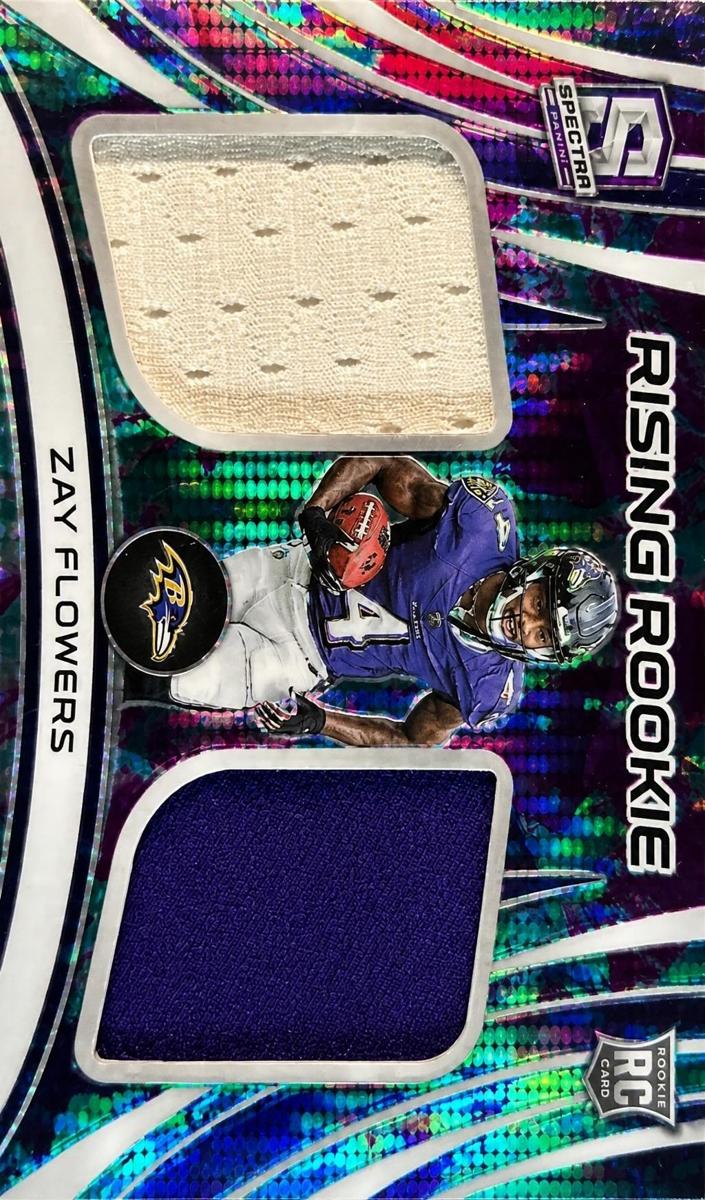 2023 Panini Spectra Football Celestial Zay Flowers #RRM-ZFL