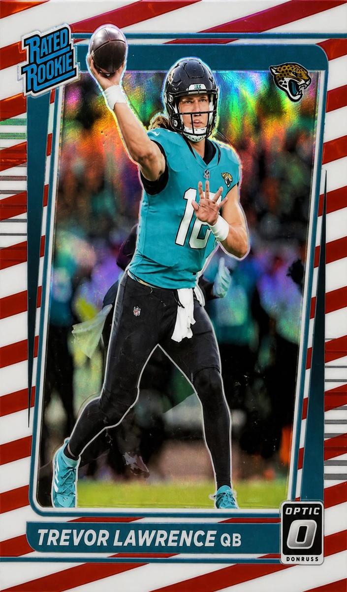 2021 Donruss Optic Football Freedom Trevor Lawrence #201 PSA 8.5