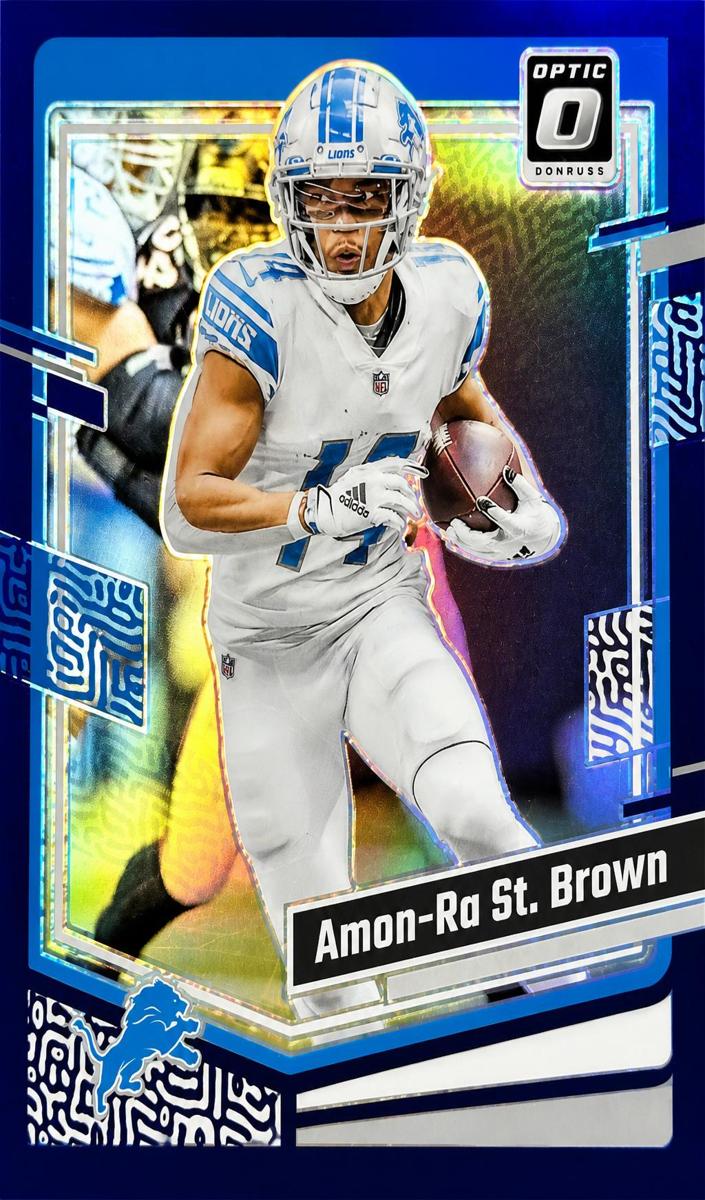 2023 Donruss Optic Football Purple Amon-Ra St. Brown #59