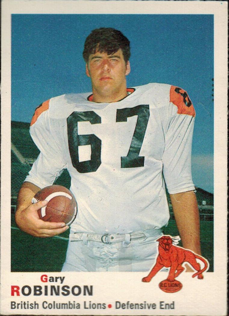 1970 O-Pee-Chee CFL Football Gary Robinson #33