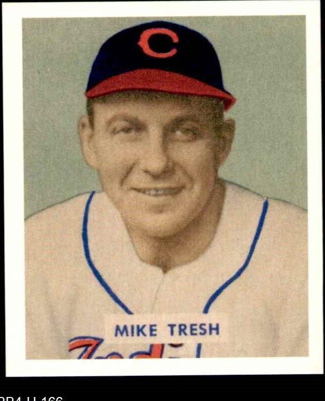 1949 Bowman Baseball null Mike Tresh #166 PSA 6