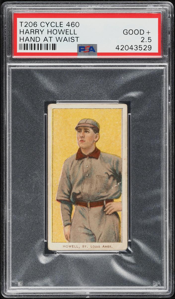 1909-11 T206 Baseball Hands at Waist Harry Howell #NNO