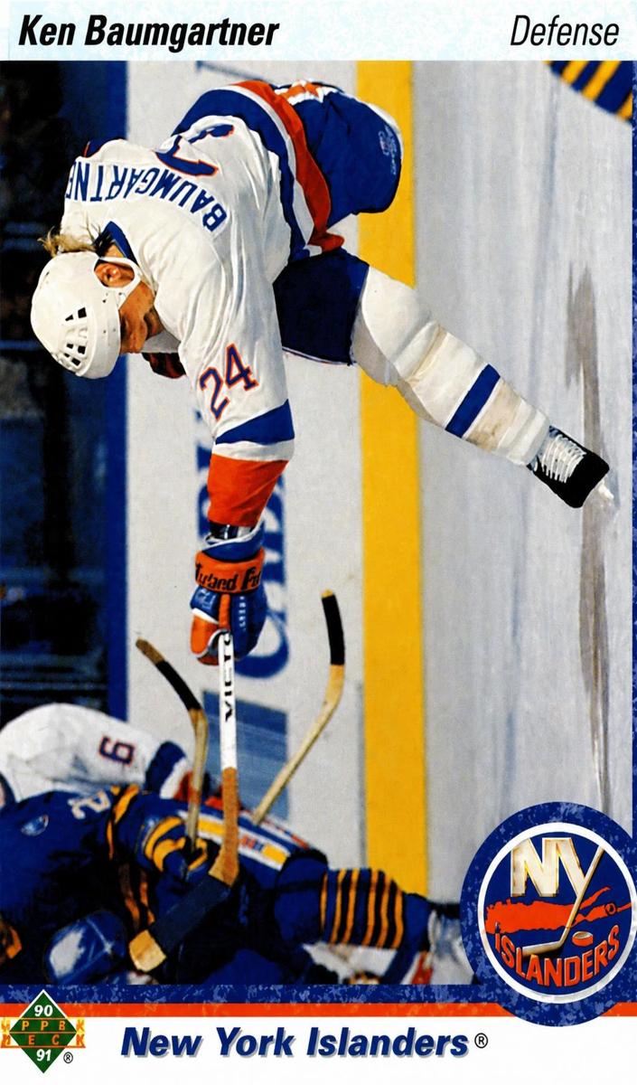 1990 Upper Deck Hockey Ken Baumgartner #439 PSA 7.5