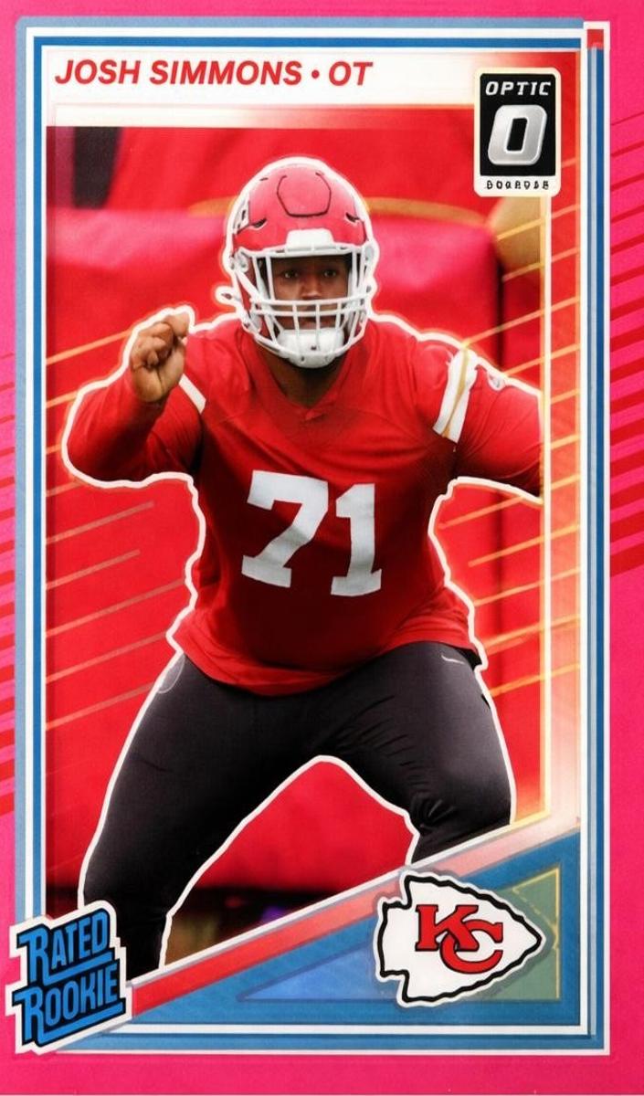 2025 Panini Donruss Football Pink Josh Simmons #368