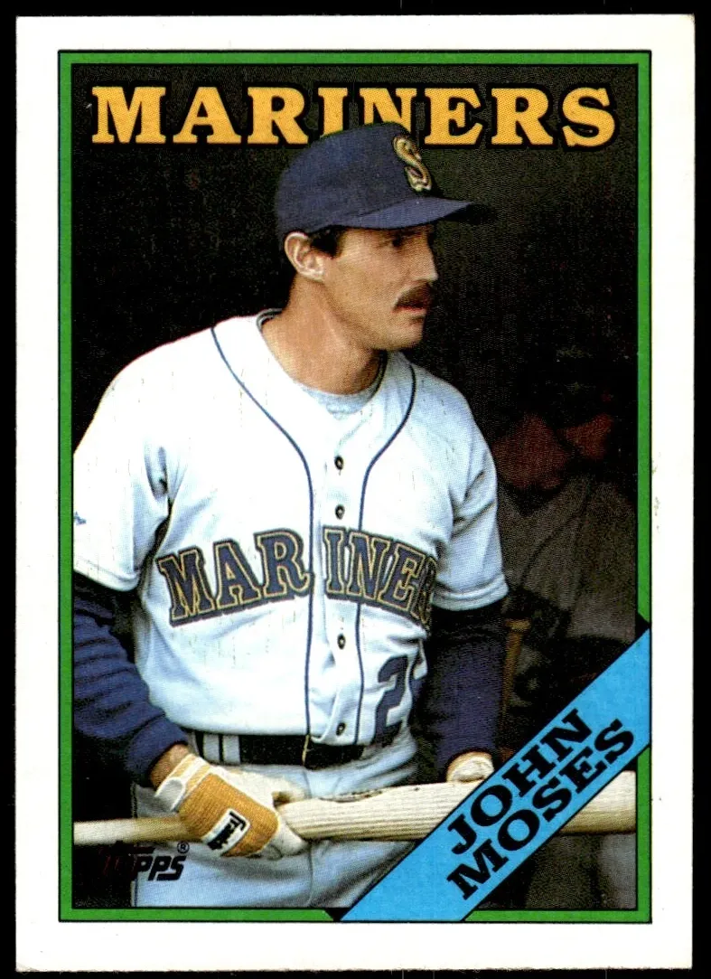 1988 Topps Baseball John Moses #712