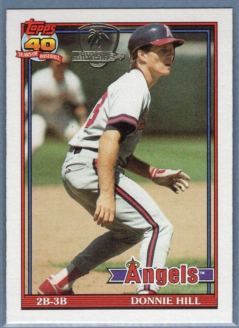 1991 Topps Baseball Donnie Hill #36