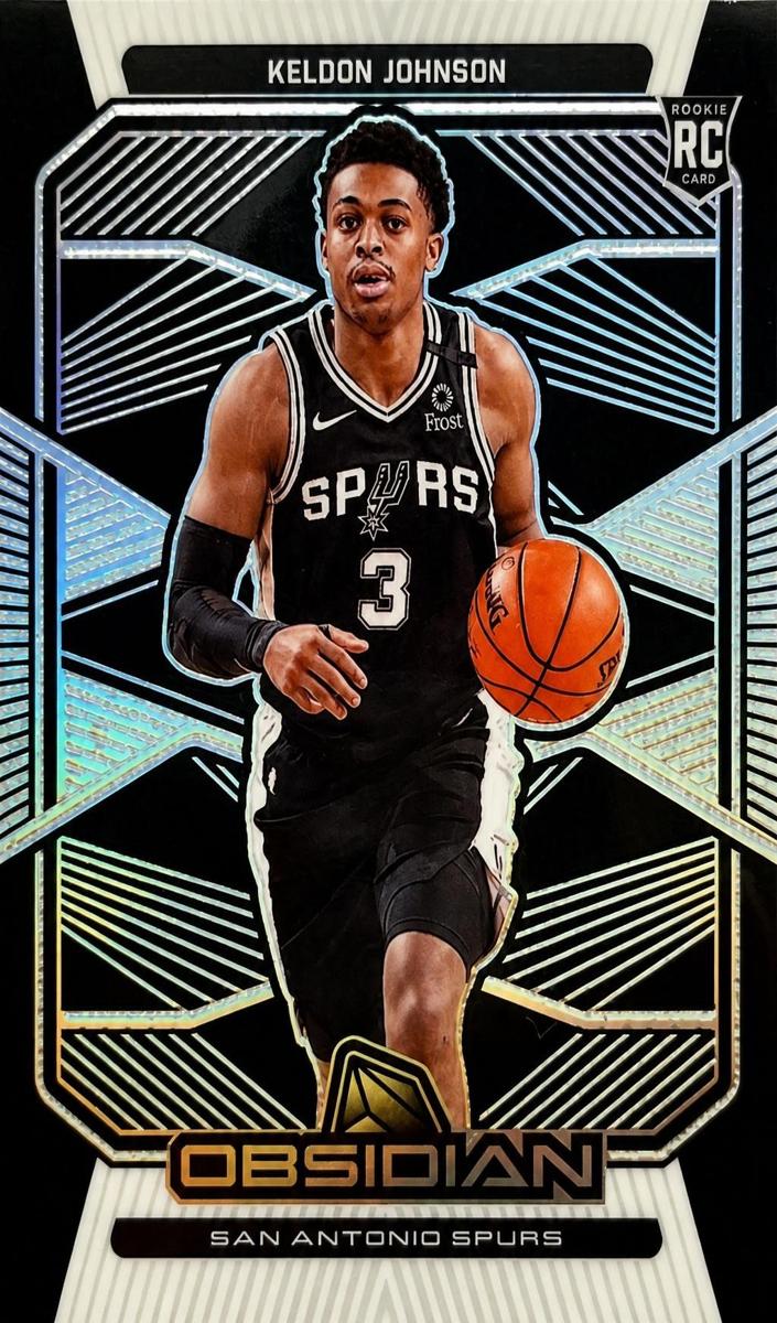 2019 Panini Obsidian Basketball Keldon Johnson #176 PSA 9