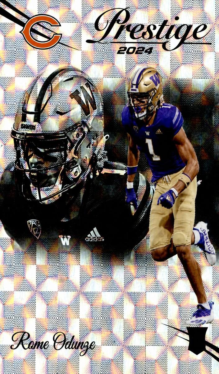 2024 Panini Prestige Football Hyper Xtra Points Rome Odunze #310 SGC 10