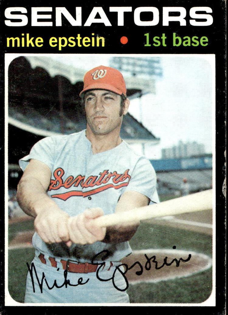 1971 Topps Baseball Mike Epstein #655