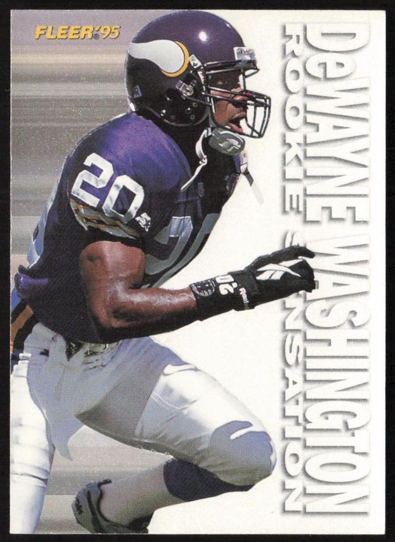 1995 Fleer Football Dewayne Washington #17