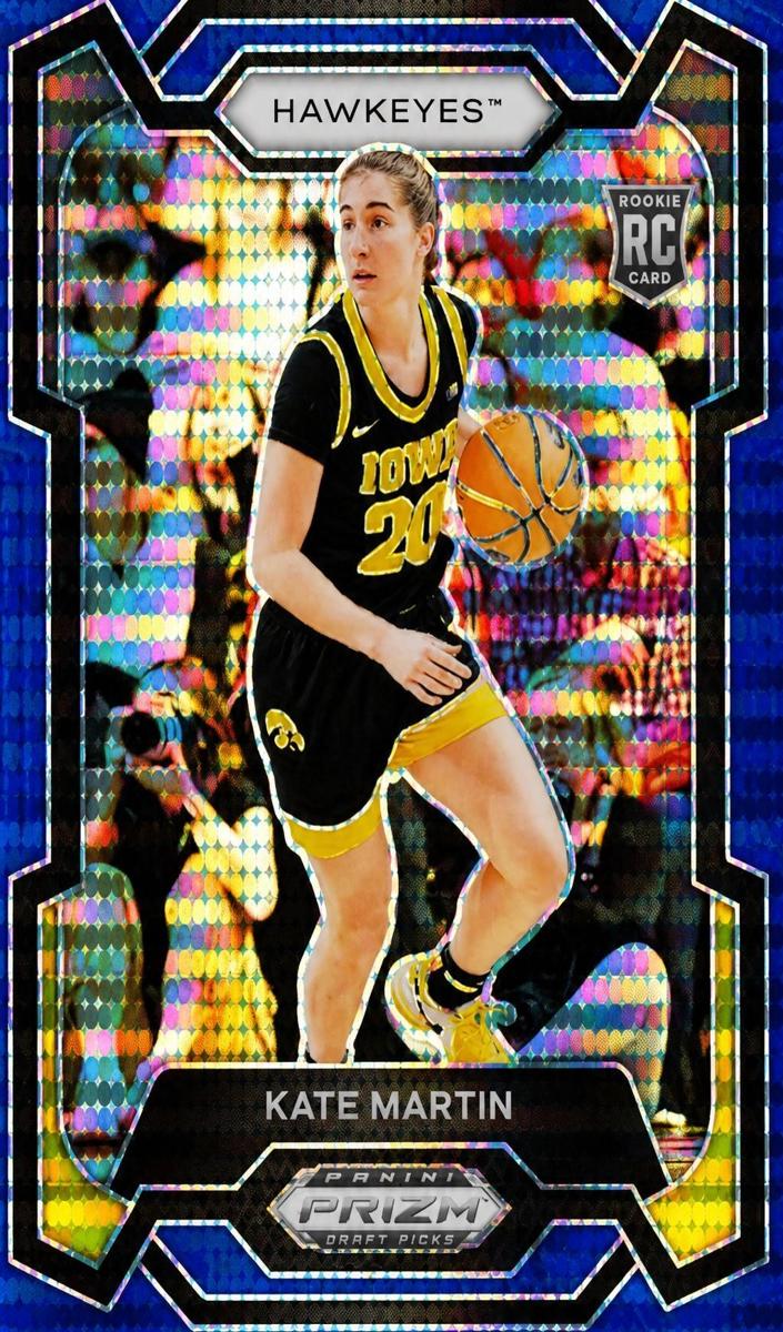 2024 Panini Prizm Draft Picks Basketball Blue Pulsar Kate Martin #62
