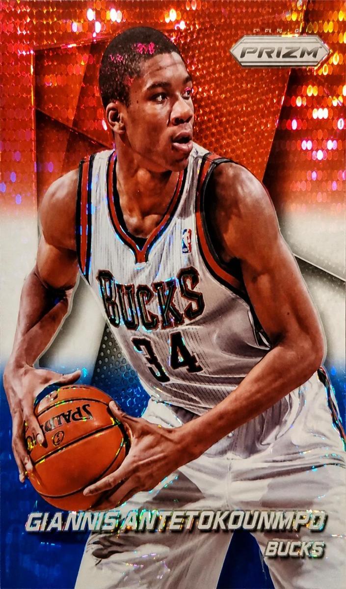 2014 Panini Prizm Basketball Red White Blue Pulsar Giannis Antetokounmpo #73