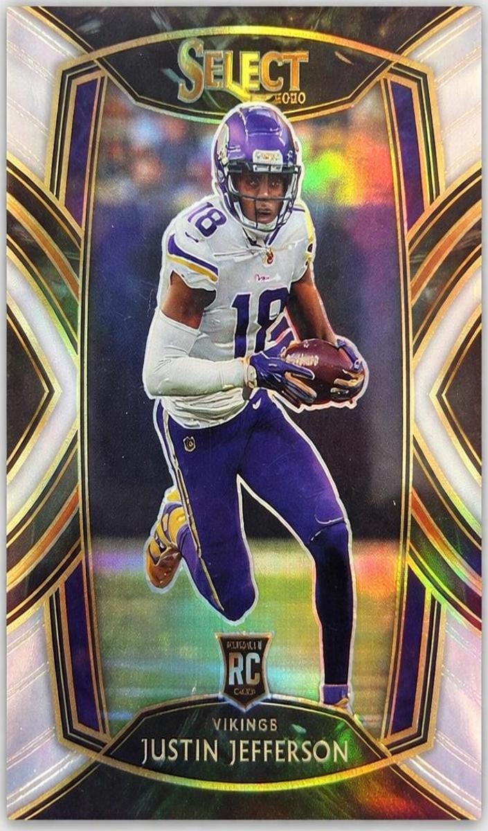 2020 Panini Select Football Silver Prizm Justin Jefferson #261