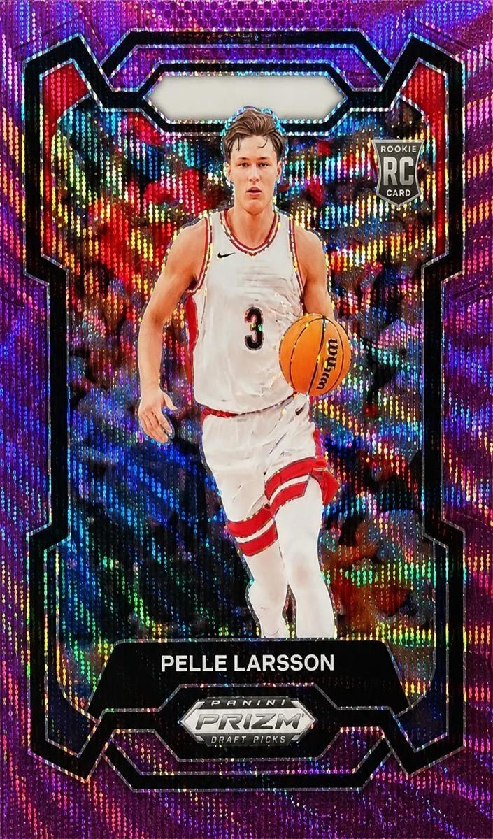 2024 Panini Prizm Draft Picks Basketball Purple Wave Pelle Larsson #16
