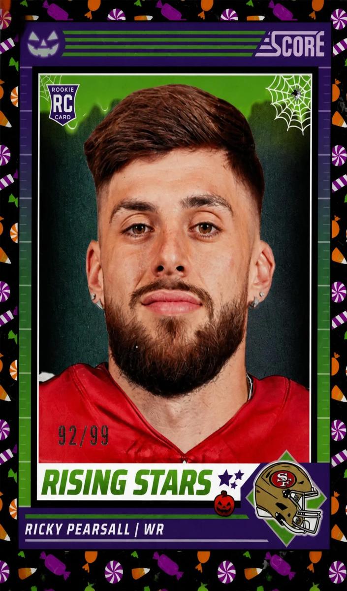 2024 Panini Score-a-Treat Football Trick or Treat Ricky Pearsall #42