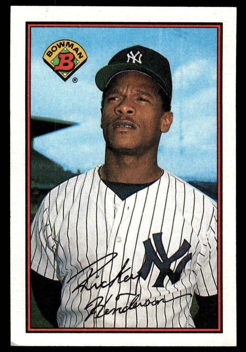 1989 Bowman Baseball Rickey Henderson #181