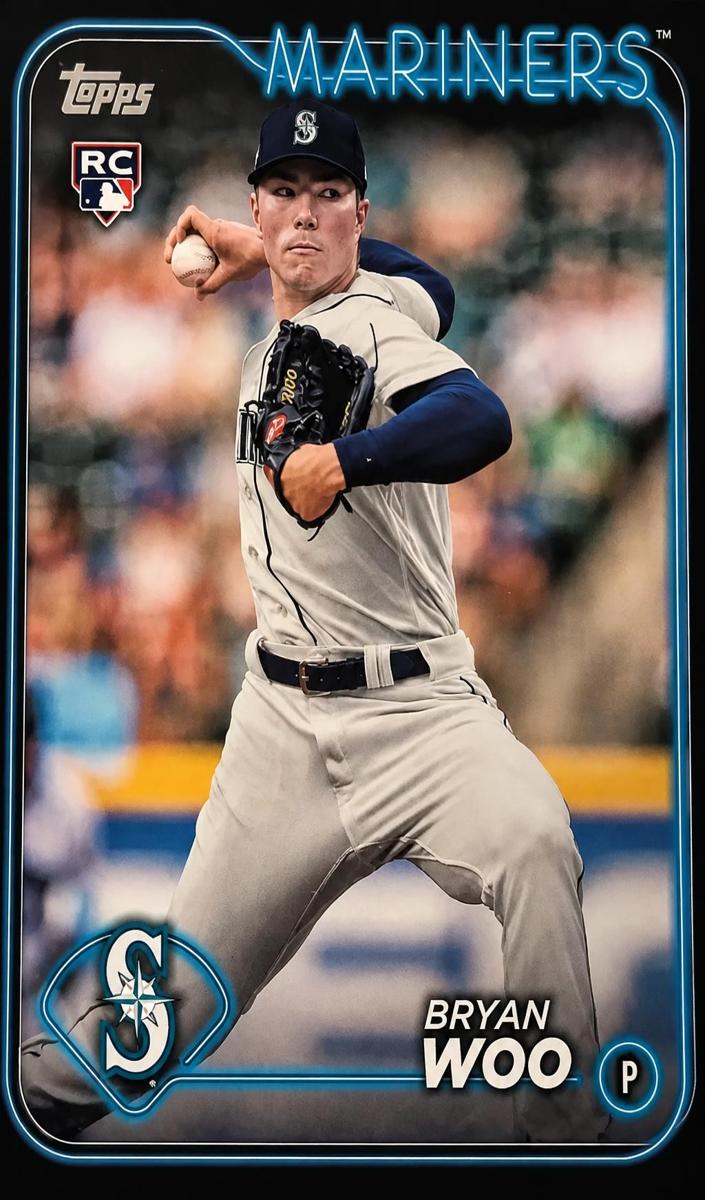 2024 Topps Baseball Black Bryan Woo #12
