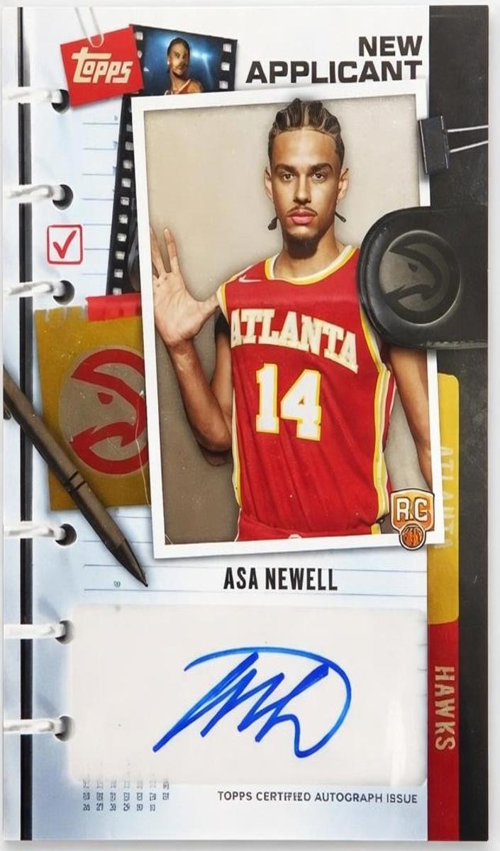 2025 Topps Basketball Asa Newell #NA-AN PSA 8