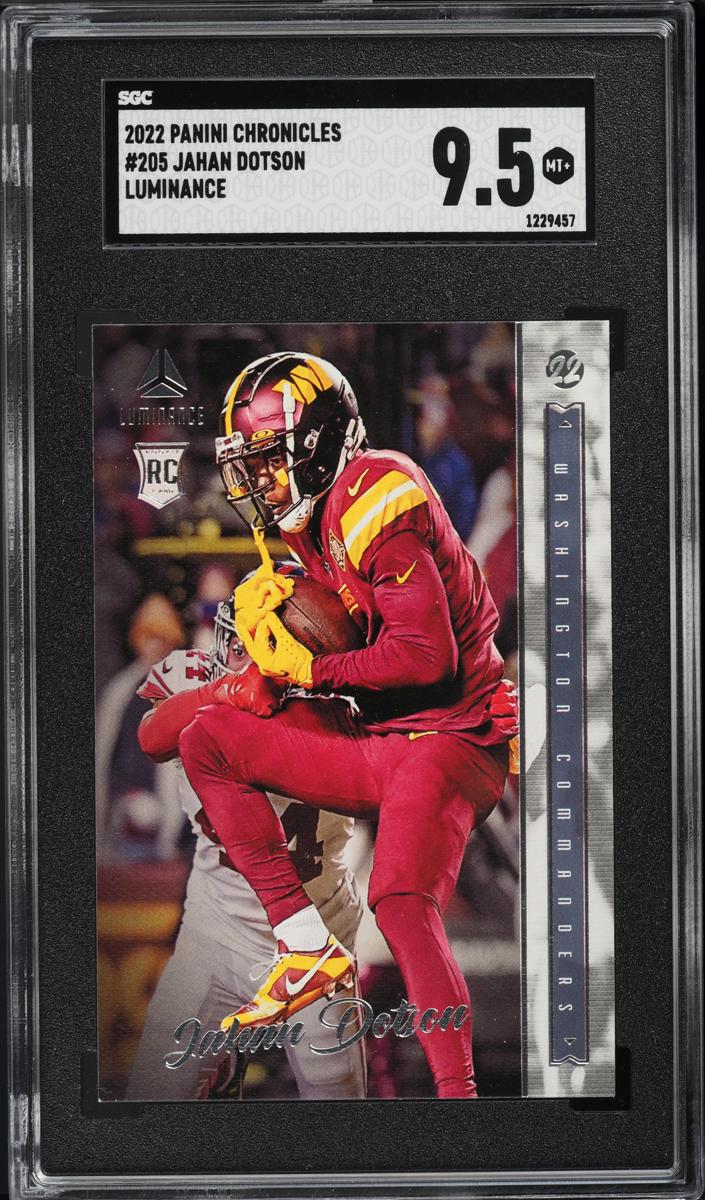 2022 Panini Chronicles Football Jahan Dotson #205 SGC 9