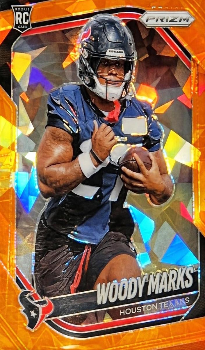 2025 Panini Prizm Football Orange Ice Woody Marks #395