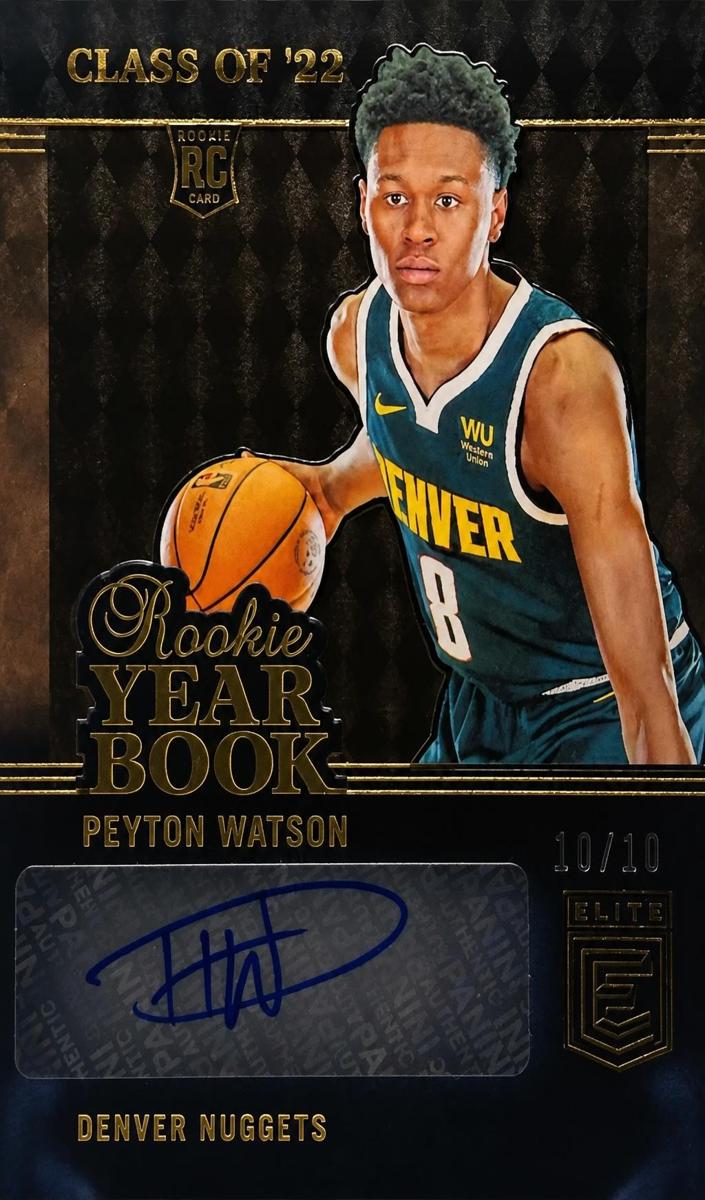 2022 Donruss Elite Basketball Gold Peyton Watson #RYB-PYW