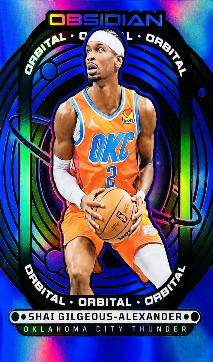 2024 Panini Obsidian Basketball Electric Etch Purple Flood Shai Gilgeous-Alexander #10 PSA 10