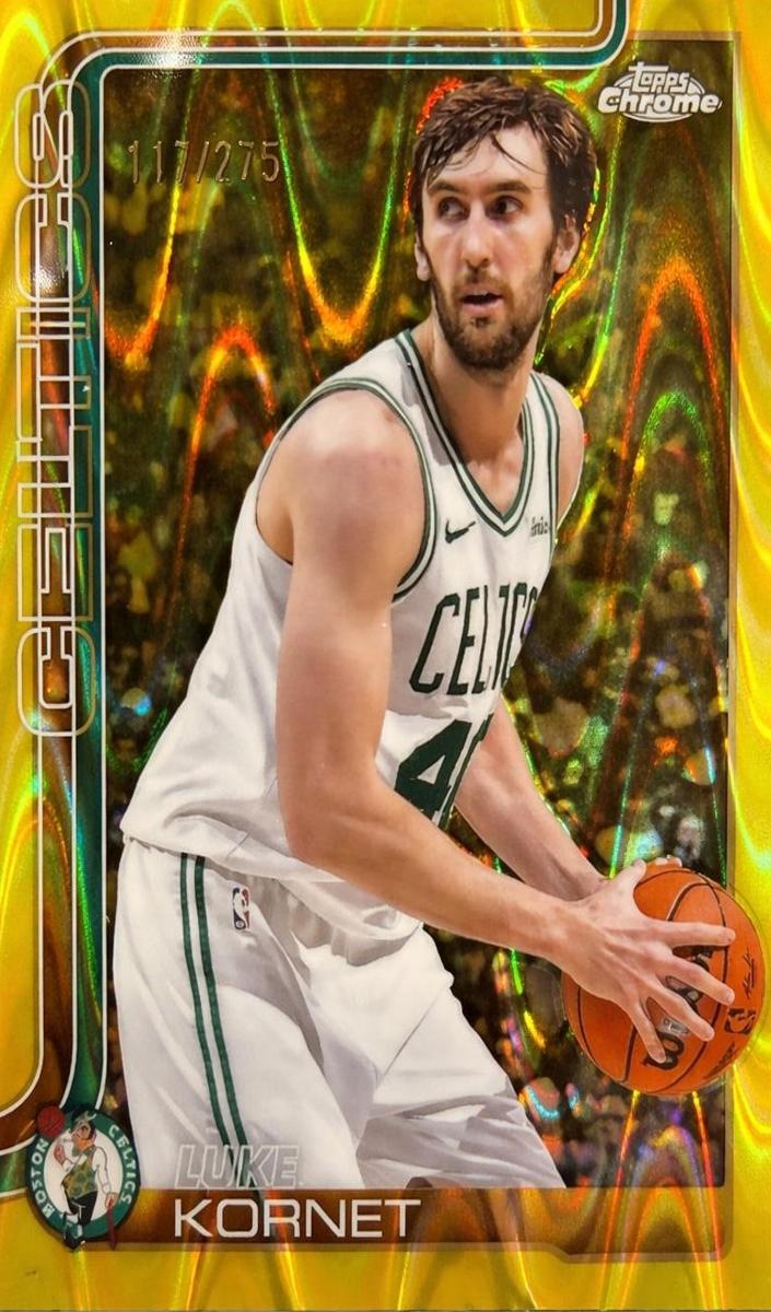 2025 Topps Chrome Basketball Yellow Refractor Luke Kornet #37