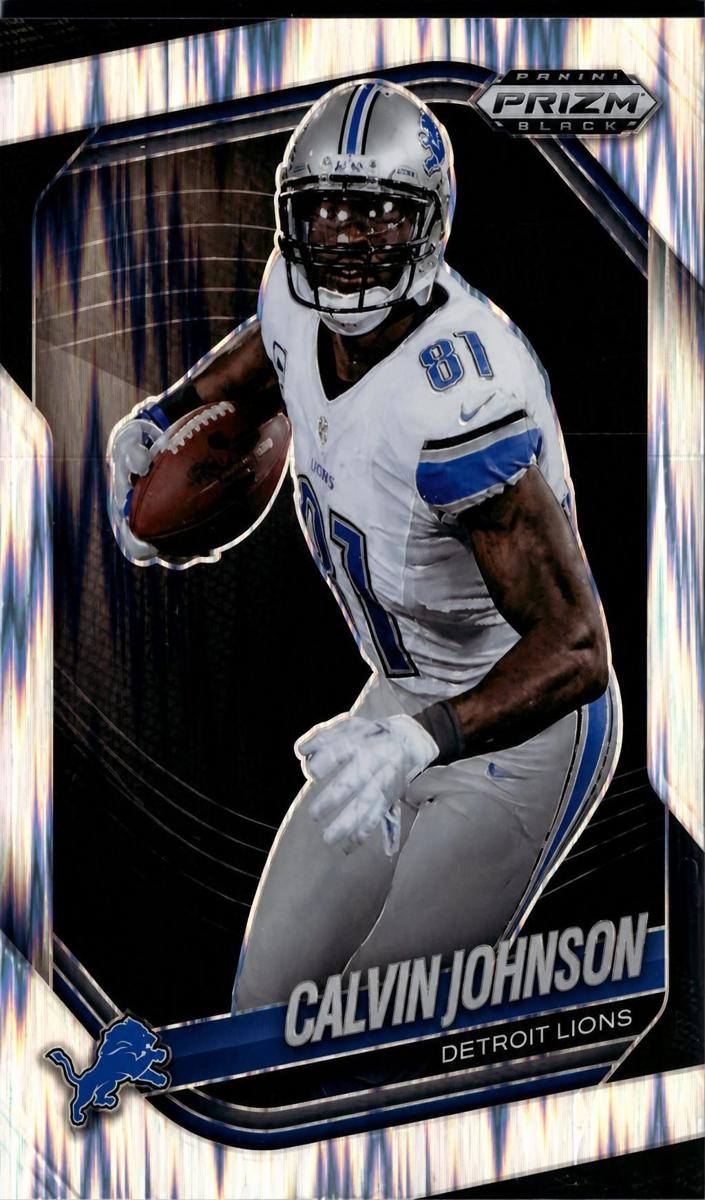 2025 Panini Prizm Black Football Skewed Calvin Johnson #56