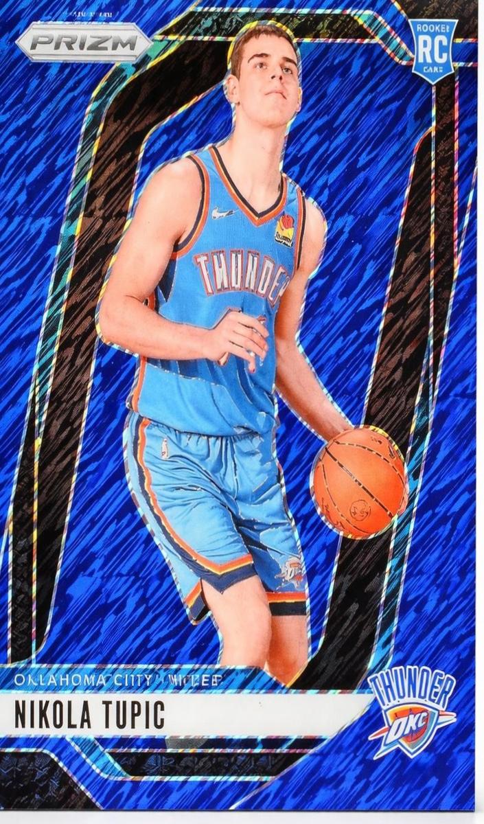 2024 Panini Prizm Basketball Blue Shimmer FOTL Nikola Topic #230 PSA 8