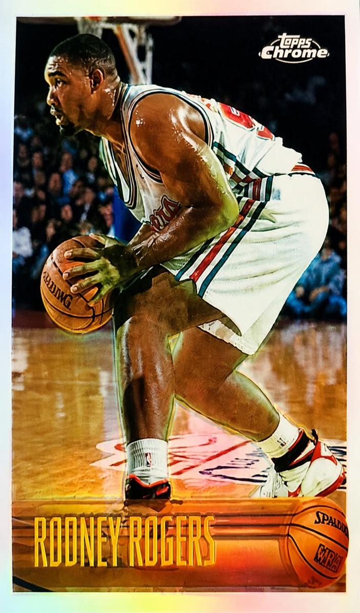 1996 Topps Chrome Basketball Refractor Rodney Rogers #197 PSA 9