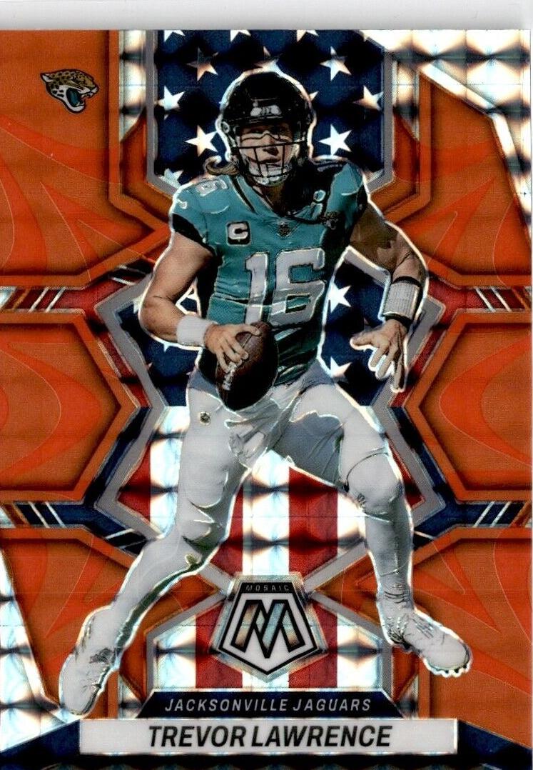 2022 Panini Mosaic Football Reactive Orange Trevor Lawrence #267