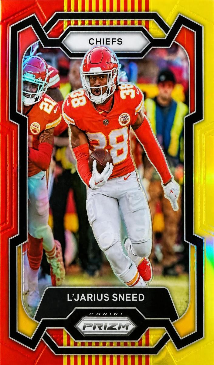 2023 Panini Prizm Football Red Yellow L'Jarius Sneed #146