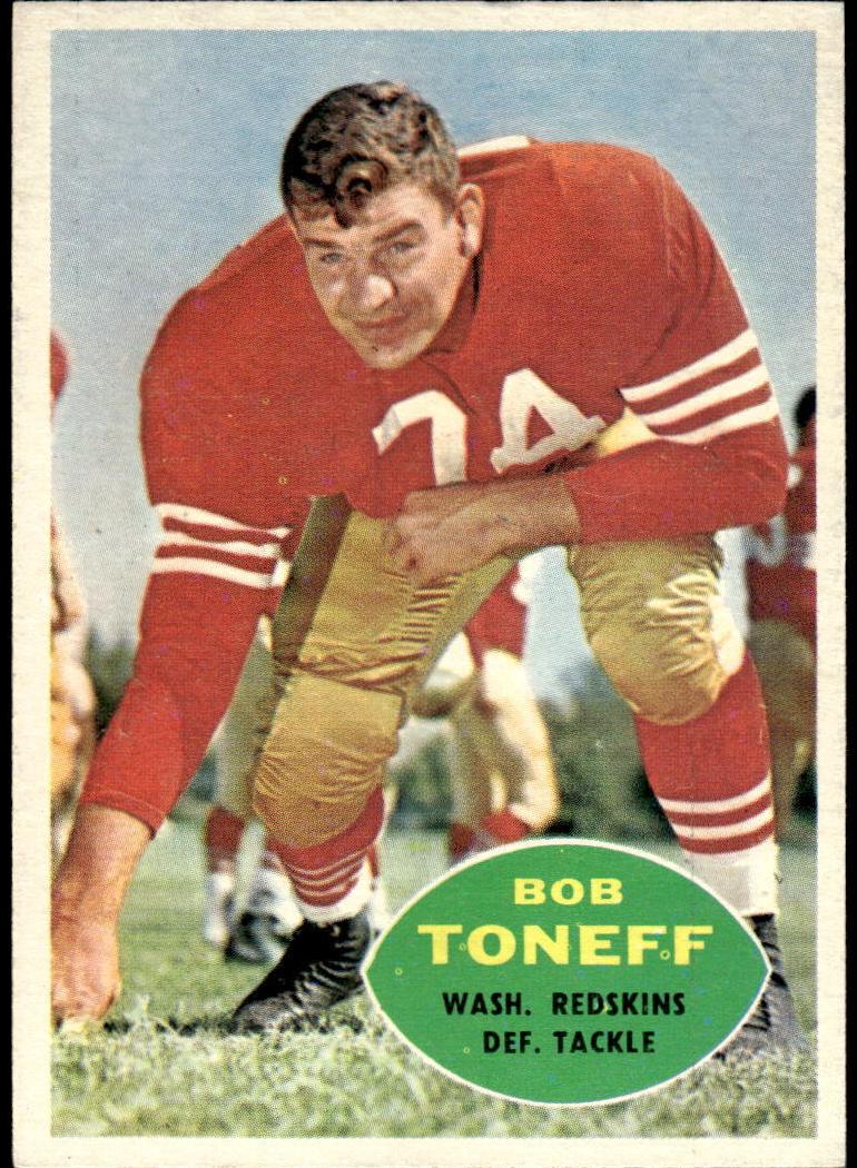 1960 Topps Football Bob Toneff #131 PSA 8