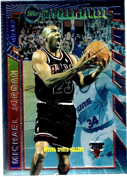 1996 Topps Basketball Borderless Michael Jordan #M14 PSA 9