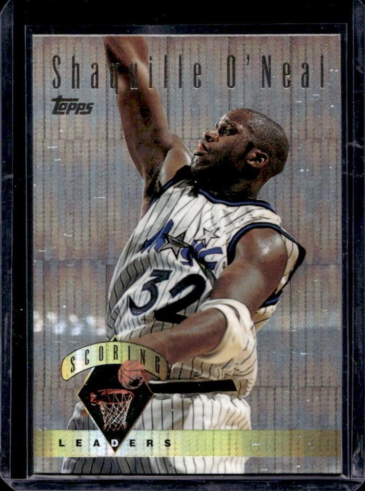 1995 Topps Basketball Power Boosters Shaquille O'Neal #6 PSA 9