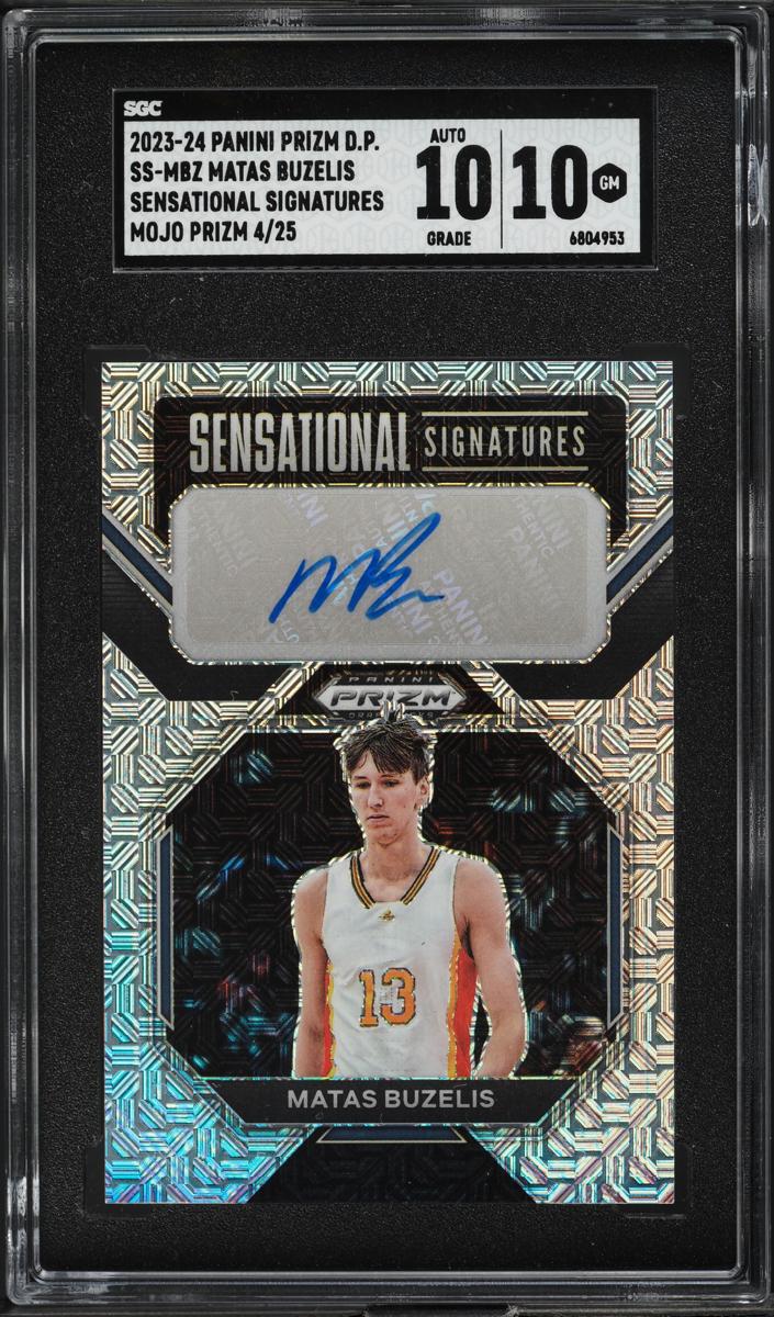 2023 Panini Prizm Draft Picks Basketball Mojo Matas Buzelis #SS-MBZ PSA 10