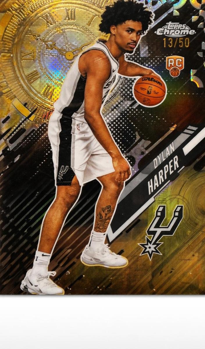 2025 Topps Chrome Basketball Gold Refractor Dylan Harper #GT-17