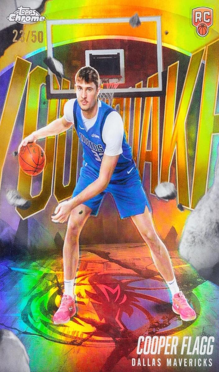 2025 Topps Chrome Basketball Gold Refractor Cooper Flagg #YQ-1