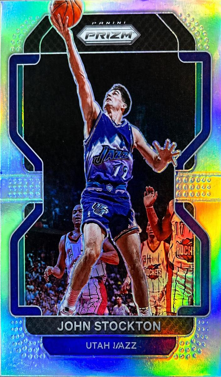 2021 Panini Prizm Basketball Silver John Stockton #267 CGC 7.5