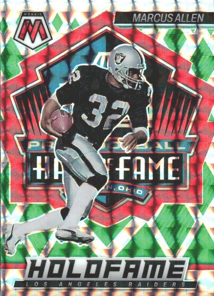2022 Panini Mosaic Football Green Marcus Allen #HF-20