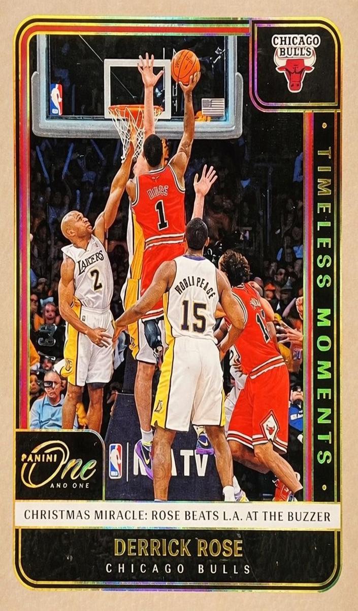 2024 Panini One and One Basketball Gold Derrick Rose #5