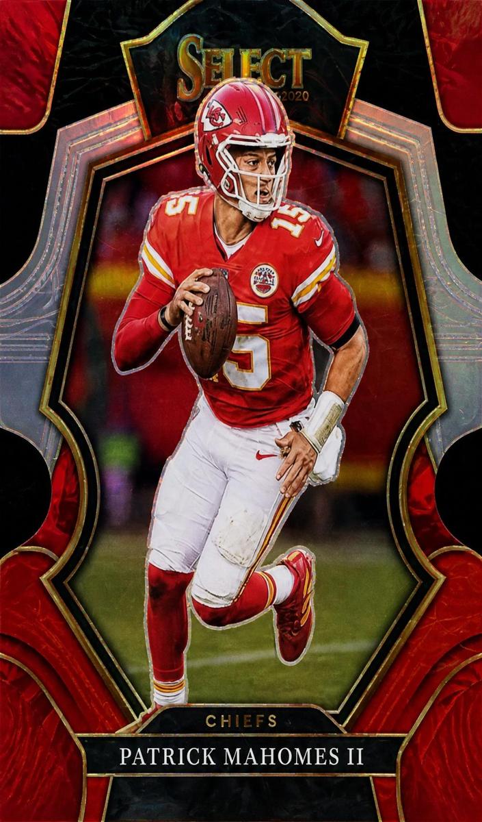 2022 Panini Select Football Black and Red Prizm Die-Cut Patrick Mahomes II #148 PSA 8.5