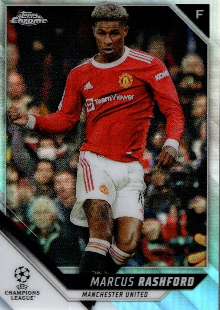2021 Topps Chrome Champions UEFA League Soccer Refractor Marcus Rashford #111