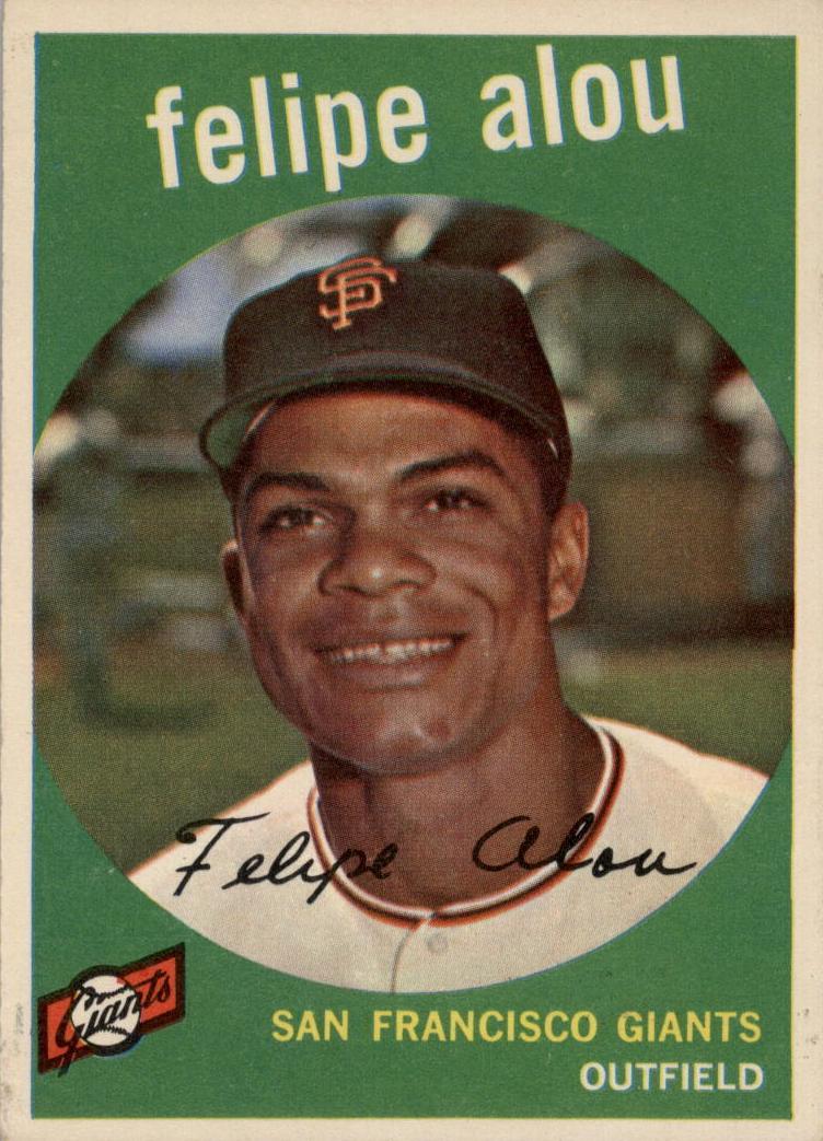 1959 Topps Baseball Felipe Alou #102 PSA 7