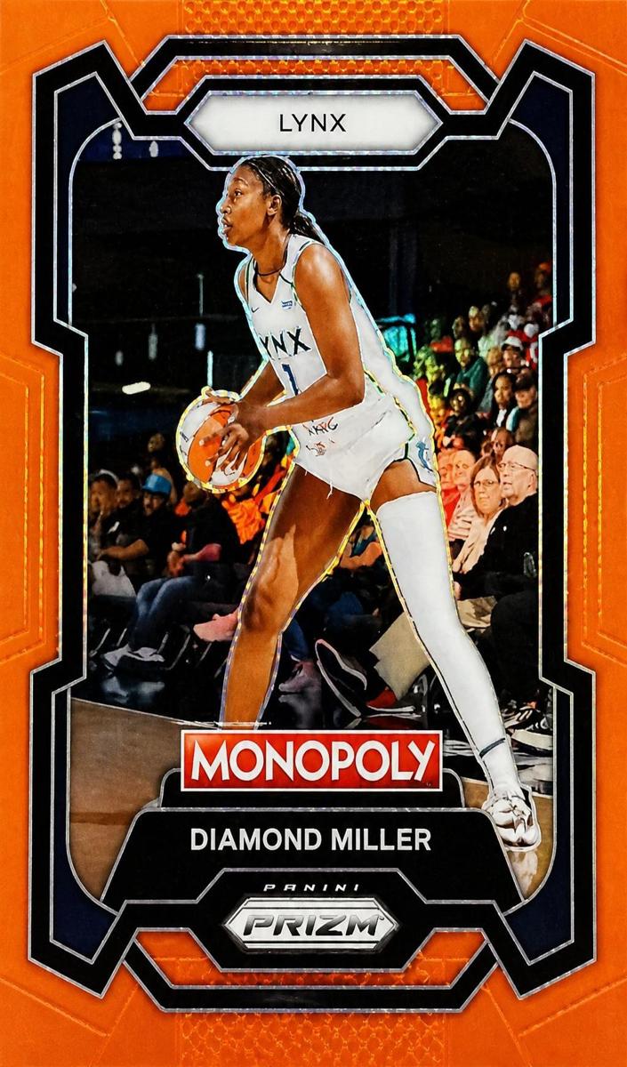 2024 Panini Prizm Monopoly WNBA Basketball Orange Diamond Miller #9