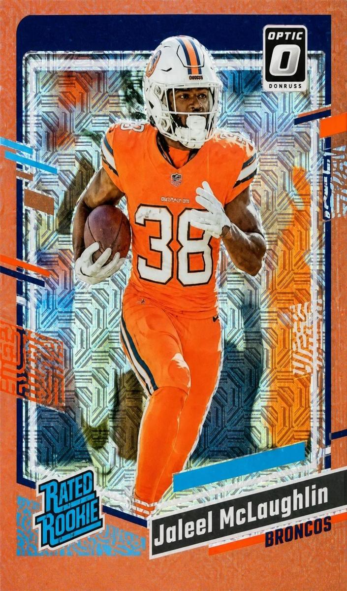 2023 Donruss Optic Football Bronze Mojo Jaleel McLaughlin #232