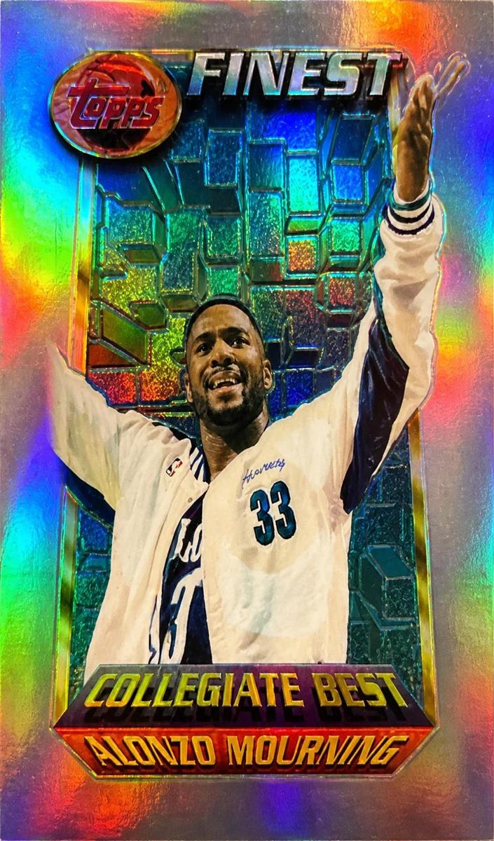 1994 Topps Finest Basketball Refractor Alonzo Mourning #230 PSA 10