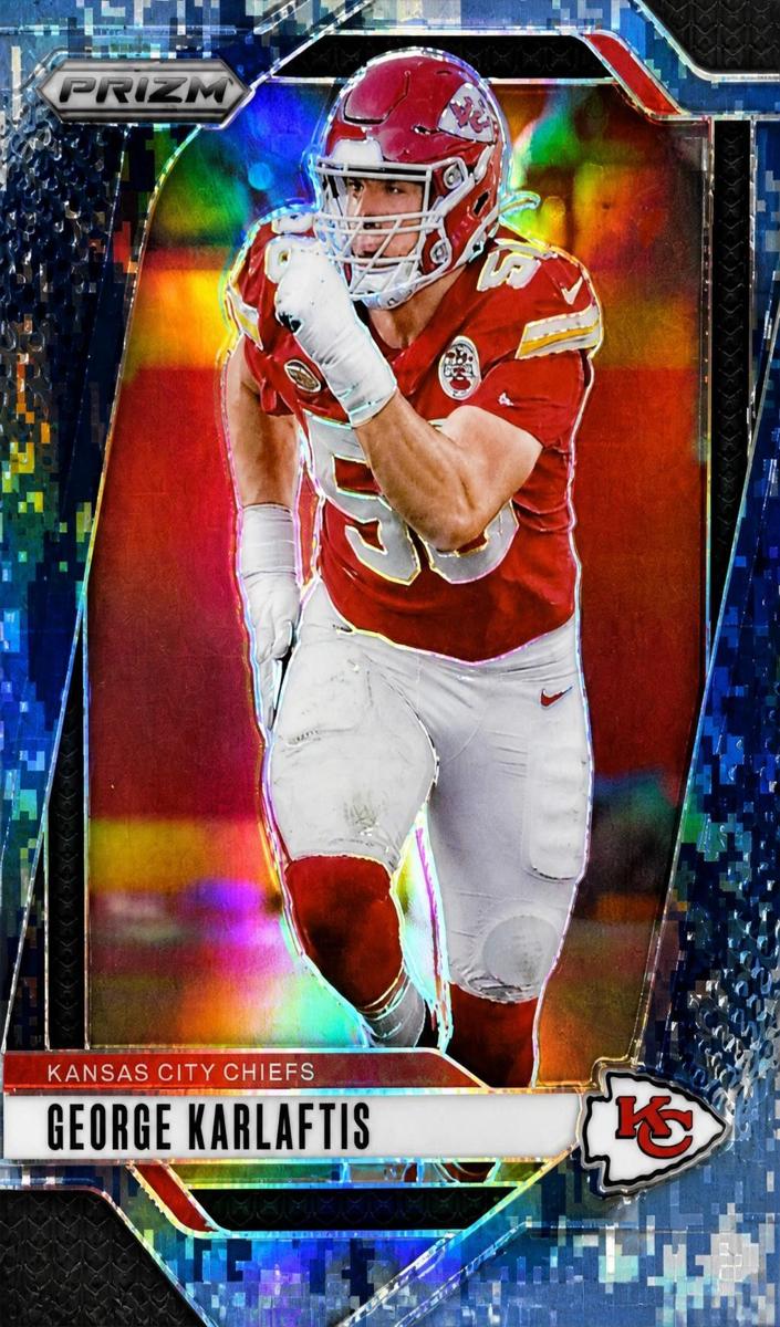 2024 Panini Prizm Football Navy Camo George Karlaftis #142